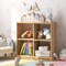 29 Inch Multi-Purpose Kids Storage Cabinet with Spacious Top and 4 Open Cubes for Toys and Books